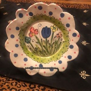 “Garden Party”, Whimsical Floral Plate! 🌷